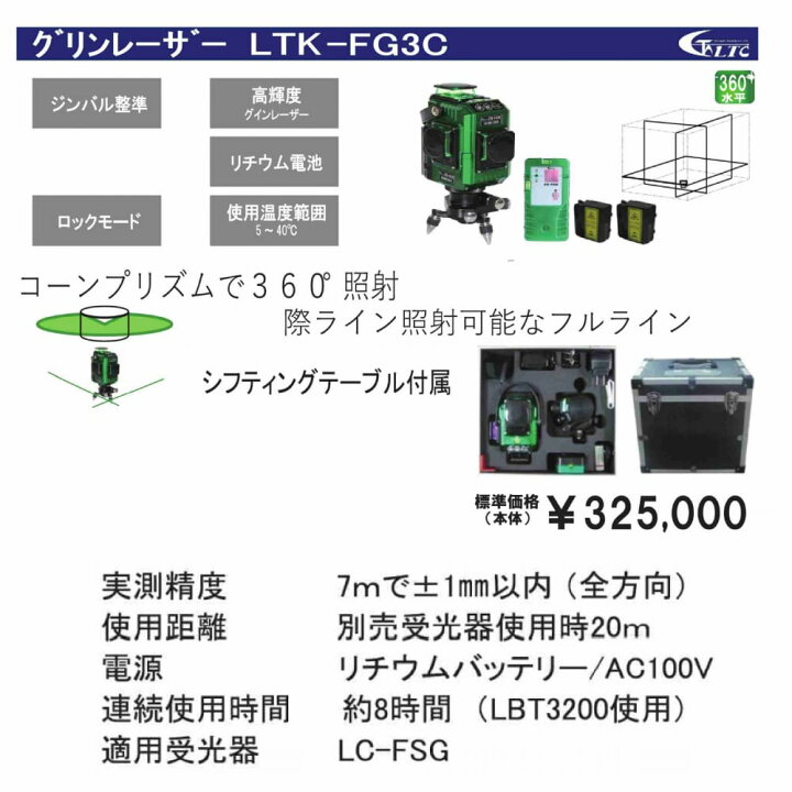 安全 テクノ販売 電子整準 水平コーンプリズムフルライン グリンレーザー 墨出し器 CPX-1G 超高輝度 精度 7.5ｍ±1mm グリーンレーザー 