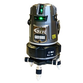 テクノ販売　電子整準 フルライン プラチナグリンレーザー 墨出し器　LTC-GX910BB・SBZ(三脚付)　自動追尾グリーンレーザー　スマートベースセット　超高輝度ダイレクトグリンレーザー採用　精度±1mm/10m【1年保証付】