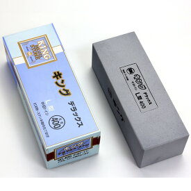 キング砥石　キングデラックス No.400L型(不吸水性)　荒研ぎ用　粒・硬度#400　サイズ220×80×70mm