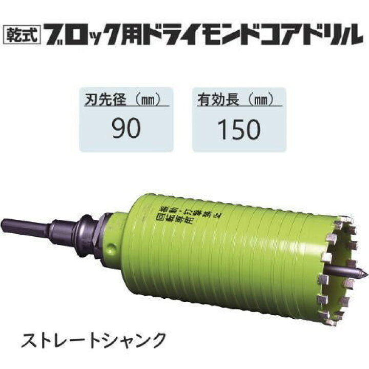 楽天市場】ミヤナガ 乾式ブロック用ドライモンドコアドリル セット  
