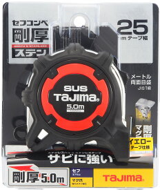TJMデザイン / タジマ TAJIMA　コンベックス　剛厚Gステン 25mm幅5.0m セフマグ　GASFGSLM25-50