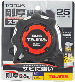 TJMデザイン / タジマ TAJIMA　コンベックス　剛厚Gステン 25mm幅6.5m セフマグ　GASFGSLM25-65