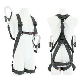 TJMデザイン / タジマ TAJIMA　【SEG】フルハーネス型　ハーネス2点セット 蛇腹式 ハーネスGS 蛇腹L2ダブルセット　黒　Mサイズ(身長：165〜175cm)　　A1GSMJR-WL2BK　墜落制止用器具