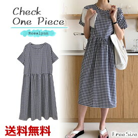 楽天市場 韓国 チェック ワンピースの通販