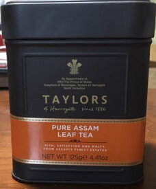 テイラーズ・オブ・ハロゲイト　紅茶125g 缶ピュアアッサム