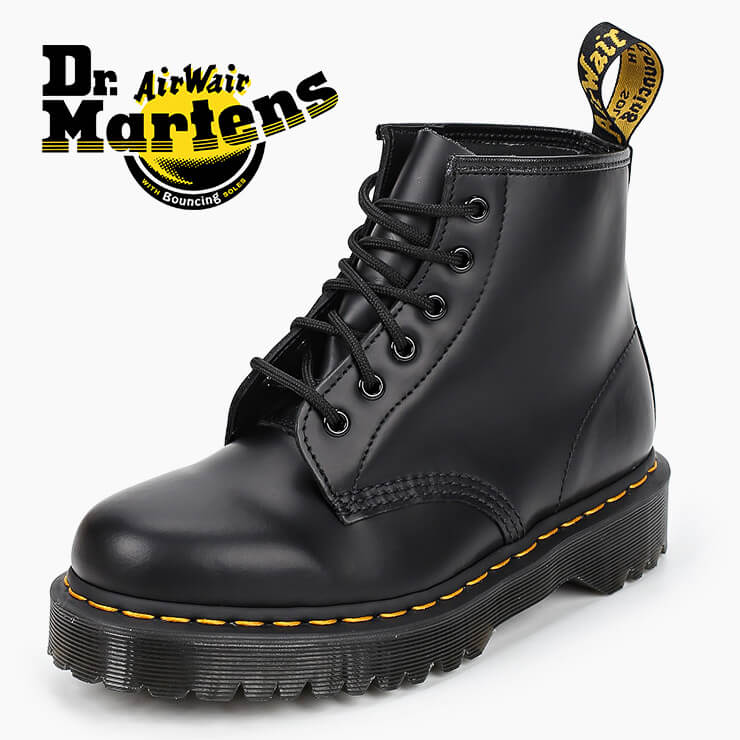 ドクターマーチン 6ホール ブーツ BEX 厚底 101 ベックス Dr.Martens 最大69％オフ 6EYEBOOT ブラック ショートブーツ 黒 ミドル丈 メンズ BLACK レディース 靴 26203001 日本未発売