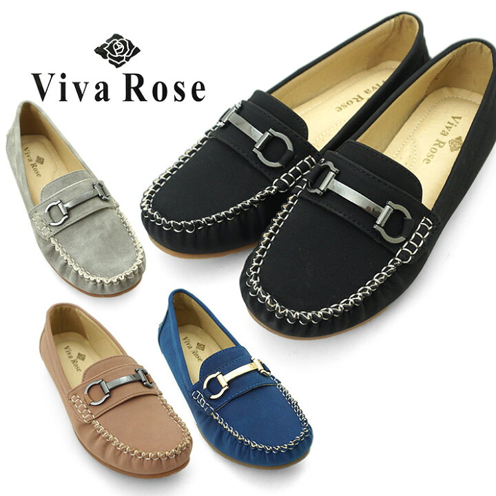 Viva Roseドライビングシューズ レディース スリッポン シューズ モカシン vr104 23cm 24cm 25cm | BARNSNETSHOP