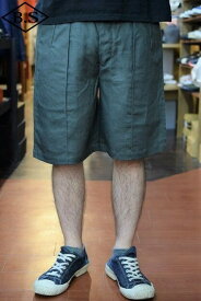 ダッパーズ Dapper’s Lot1310 Center Pleated Classic Shorts D.グリーン