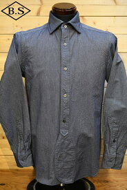 ナイジェル ケーボン 長袖シャツ Nigel Cabourn 80360010000 BRITISH OFFICER’S SHIRT ブリティッシュオフィサーズシャツ ネイビー