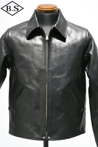 �y���Ԍ���|�C���g5�{�z�A�g���N�V�����Y Attractions ���U�[�W���P�b�g Lot.380 Horsehide Stallion Jacket BLACK