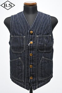 �R�����{ COLIMBO �x�X�g ZB-0120 Switchyard Vest Wabash Stripe INDIGO