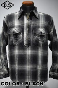 �y���Ԍ���|�C���g5�{�z�N�b�V���}�� �����V���c CUSHMAN 25595 NEL CHECK HALF ZIP WORK SHIRTS