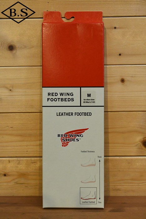 レッドウイング REDWING 小物 インソール NO.96356  LEATHER FOOTBED レザー フットベッド