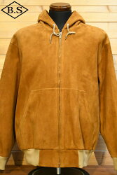シーワークス CWORKS レザージャケット CWJK016 Deerskin Hooded Parka Crispy キャメル