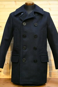 yԌ|Cg5{zoYN\Y AE^[ BUZZ RICKSONfS BR14146 PEA-COAT LONG MODEL WOOL LINING NAVAL CLOTHING FACTORY lCr[