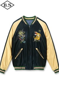 �e�[���[���m TAILOR TOYO �X�J�W���� TT15683-119 Early 1950s Style Acetate Souvenir Jacket �gDRAGON HEAD�h × �gEAGLE�h (AGING MODEL) BLACK