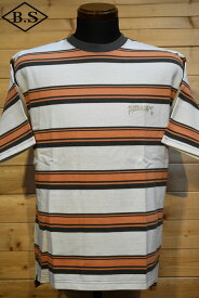 フェローズ PHERROW’S 半袖Tシャツ 24S-PBBT1 ボーダーTシャツ ORANGE