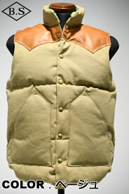 WAREHOUSE ウエアハウス ダウンベスト 2223 Lot Rocky Mountain Featherbed × WAREHOUSE "CANVAS DOWN VEST"