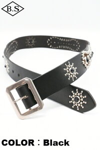�R�����{ COLIMBO �x���g ZA-0700 JEWEL STUDDED LEATHER BELT 40mm Peanuts Pattern
