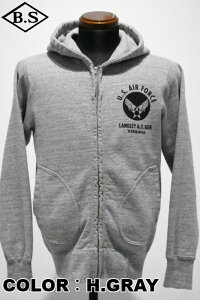 yԌ|Cg5{zoYN\Y BUZZ RICKSONfS XEFbg BR65599 FULL ZIP SWEAT PARKA U.S. AIR FORCE t[Wbp[ XEFbg p[J[ GAtH[X
