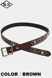 �R�����{ COLIMBO �x���g ZA-0702 JEWEL STUDDED LEATHER BELT 27mm Cat's eye Pattern