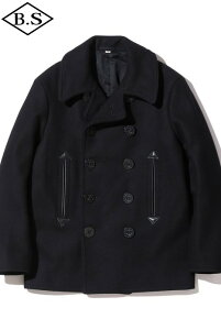 yԌ|Cg5{zoYN\Y BUZZ RICKSONfS AE^[ BR12394 WILLIAM GIBSON COLLECTION Type BLACK PEA COAT BLACK
