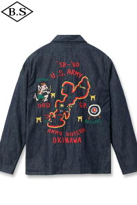 �e�[���[���m TAILOR TOYO �׃g�W���� TT15881 Late 1950s Style Blue Denim Okinawa Jumper �gCHIBANA ARCHER'S�h NAVY