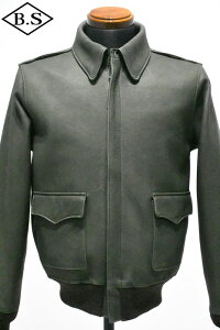 ���C�c�[���U�[ Y�f2 LEATHER ���U�[�W���P�b�g A-2-D DEER SKIN Type A-2 OLIVE �I���[�u