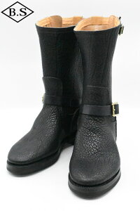 �y���Ԍ���|�C���g5�{�z���g MOTO �u�[�c #1060 ��BLACK�� MOTOR NEW VINTAGE ITALIAN BULLHIDE DRESS ENGINEER BOOTS �C�^���A���u���n�C�h�h���X�G���W�j�A�u�[�c
