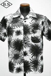 �y���Ԍ���|�C���g5�{�z�A�g���N�V�����Y Attractions WEARMASTERS �E�F�A�}�X�^�[�Y �����V���c Lot.919 Black Fireworks Cotton Shirt S/S WHITE