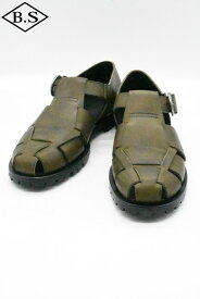 ブラザーブリッジ BROTHER BRIDGE サンダル R011 HEMINGWAY ヘミングウェイ SCRATCH SAGE GREEN / COW スクラッチ カウ