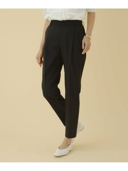 楽天市場】【SALE／40%OFF】リネンストレッチテーパードパンツ  