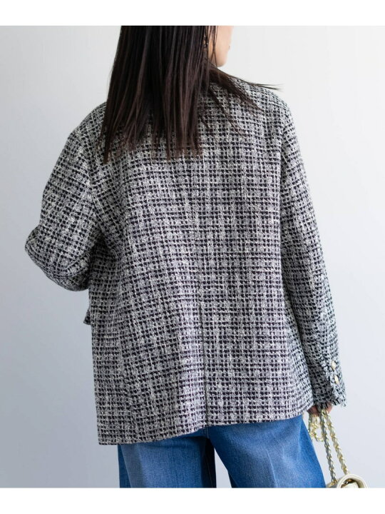 楽天市場】【SALE／30%OFF】ツイードVネックジャケット 