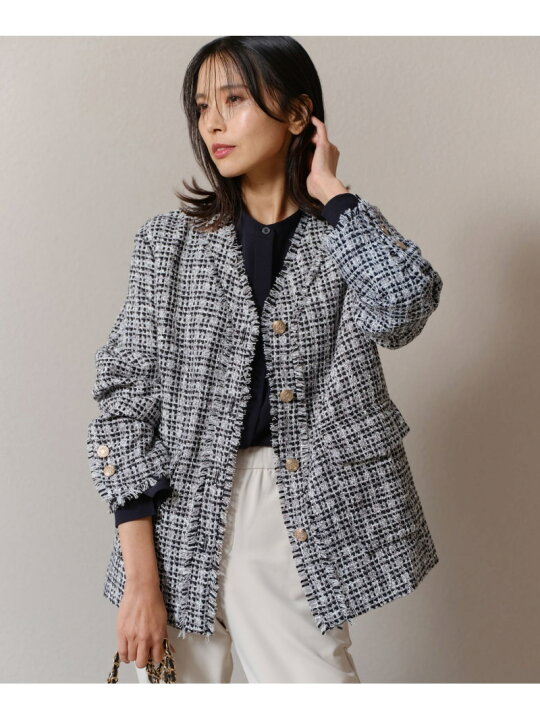 楽天市場】【SALE／30%OFF】ツイードVネックジャケット BARNYARDSTORM 