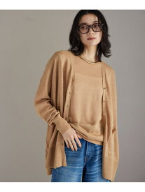 【SALE／30%OFF】リネンライトポンチョニット＜ハンドウォッシャブル＞ BARNYARDSTORM バンヤードストーム トップス ニット ベージュ【RBA_E】【送料無料】[Rakuten Fashion]