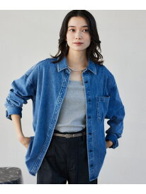カットデニムシャツジャケット BARNYARDSTORM バンヤードストーム トップス シャツ・ブラウス ブルー ベージュ【送料無料】[Rakuten Fashion]