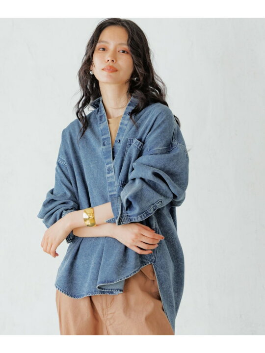 楽天市場】【SALE／20%OFF】ルーズシルエットデニムシャツ 