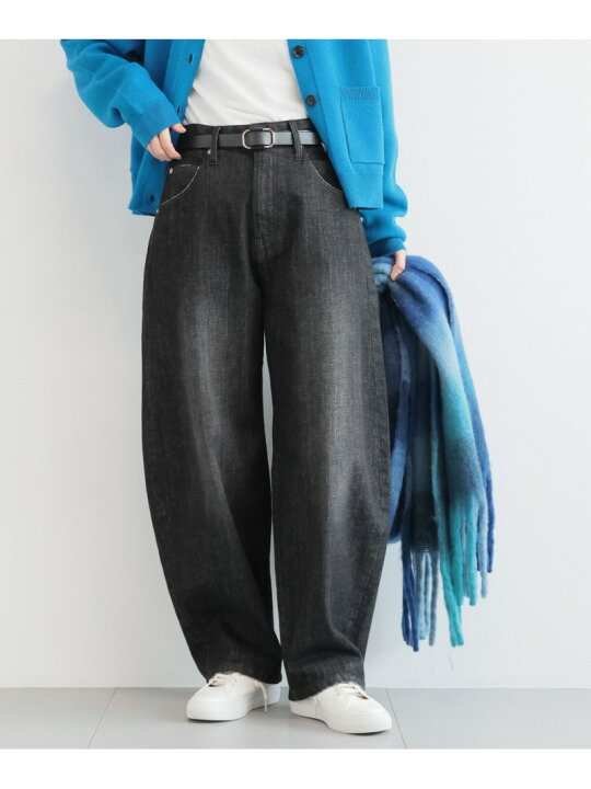 楽天市場】コクーンレッグデニムパンツ【WEB限定サイズ  