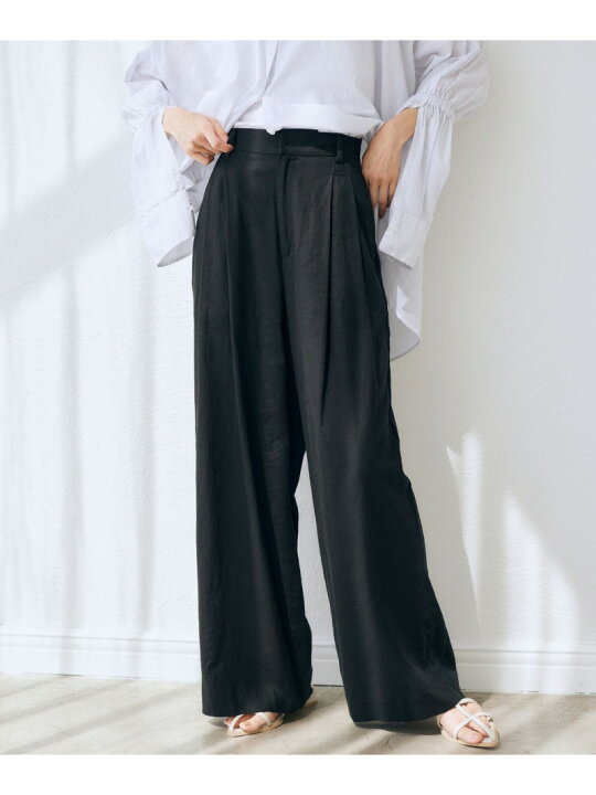 楽天市場】【SALE／52%OFF】リネンタックワイドパンツ BARNYARDSTORM  
