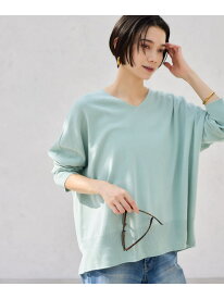 ホールガーメントVワイドニット / ハンドウォッシャブル【MADE IN JAPAN】 BARNYARDSTORM バンヤードストーム トップス ニット ベージュ ネイビー オレンジ【送料無料】[Rakuten Fashion]