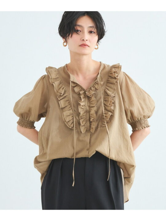 楽天市場】【SALE／20%OFF】綿ボイルフリルブラウス BARNYARDSTORM 