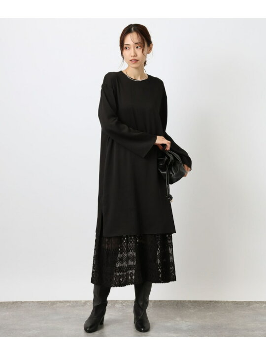 楽天市場】【SALE／60%OFF】レースヘムレイヤードワンピース 