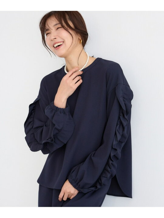 楽天市場】【SALE／20%OFF】袖フリルブラウス / マシンウォッシャブル 