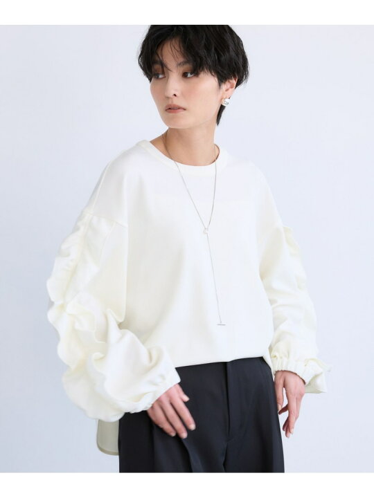 楽天市場】【SALE／20%OFF】袖フリルブラウス / マシンウォッシャブル 