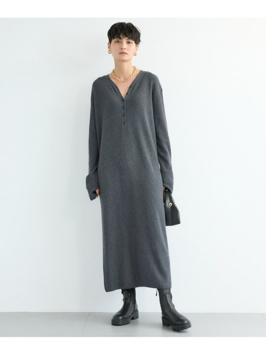楽天市場】【SALE／50%OFF】ヘンリーネックニットワンピース 