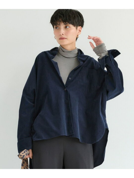 楽天市場】【SALE／30%OFF】コーデュロイワイドシルエットシャツ 