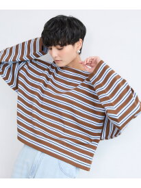 Le minor(ルミノア)別注 / ボーダープルオーバー BARNYARDSTORM バンヤードストーム トップス カットソー・Tシャツ ブルー【送料無料】[Rakuten Fashion]