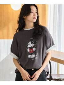 +81BRANCA別注 / Mickey / Minnie / Tシャツ BARNYARDSTORM バンヤードストーム トップス カットソー・Tシャツ グレー ブラウン【送料無料】[Rakuten Fashion]