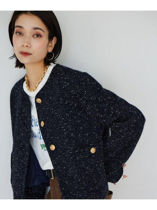 楽天市場】【SALE／50%OFF】ニットツイードジャケット BARNYARDSTORM 