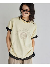 【SALE／44%OFF】ヴィンテージカレッジT BARNYARDSTORM バンヤードストーム トップス カットソー・Tシャツ ブルー イエロー ベージュ【RBA_E】【送料無料】[Rakuten Fashion]